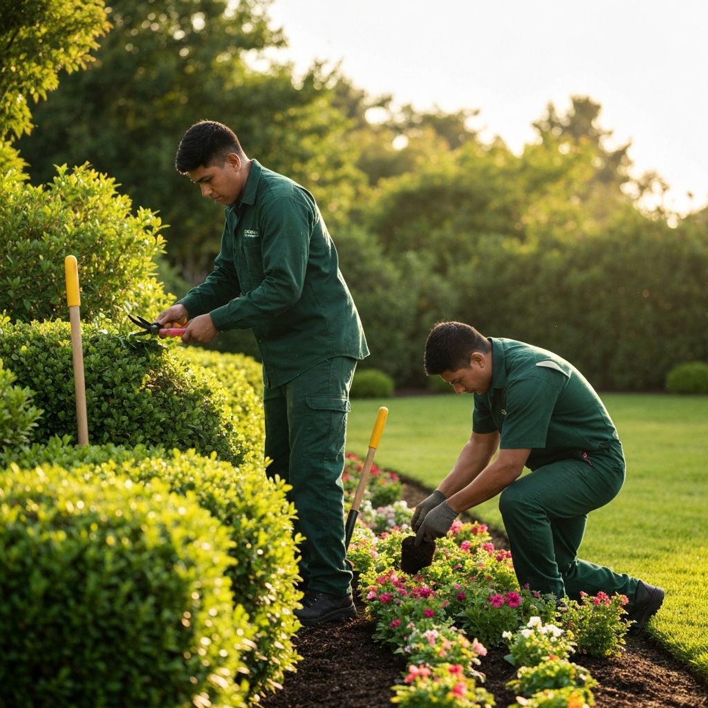 The Pros Landscaper of Worcester crew working on a Worcester landscape